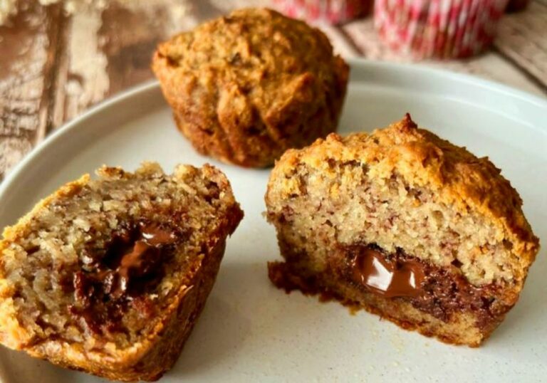 Recette Muffins à la banane et son cœur coulant au chocolat Lorminy